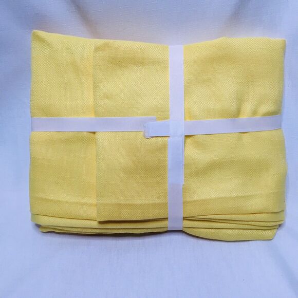 Laura Ashley Esme Tablecloth Lemon Drop Yellow 60”x120”  NWT For 10-12 People